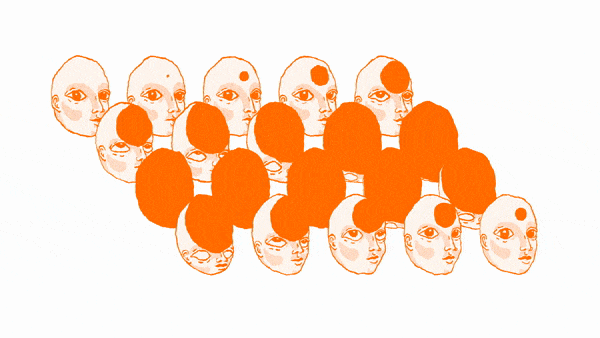 Collective headsciousness in Orange / Kolektif Bilinç Turuncu