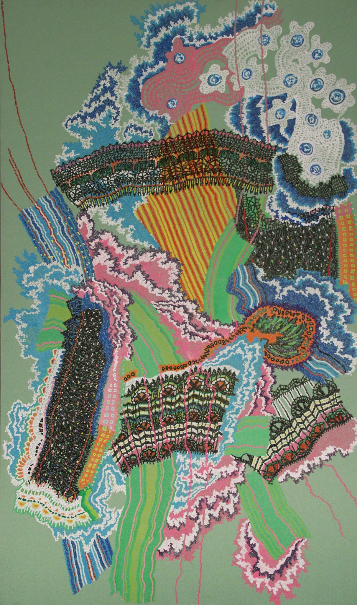 The Goddess Was Here: Pink Waves Under Green Skies!