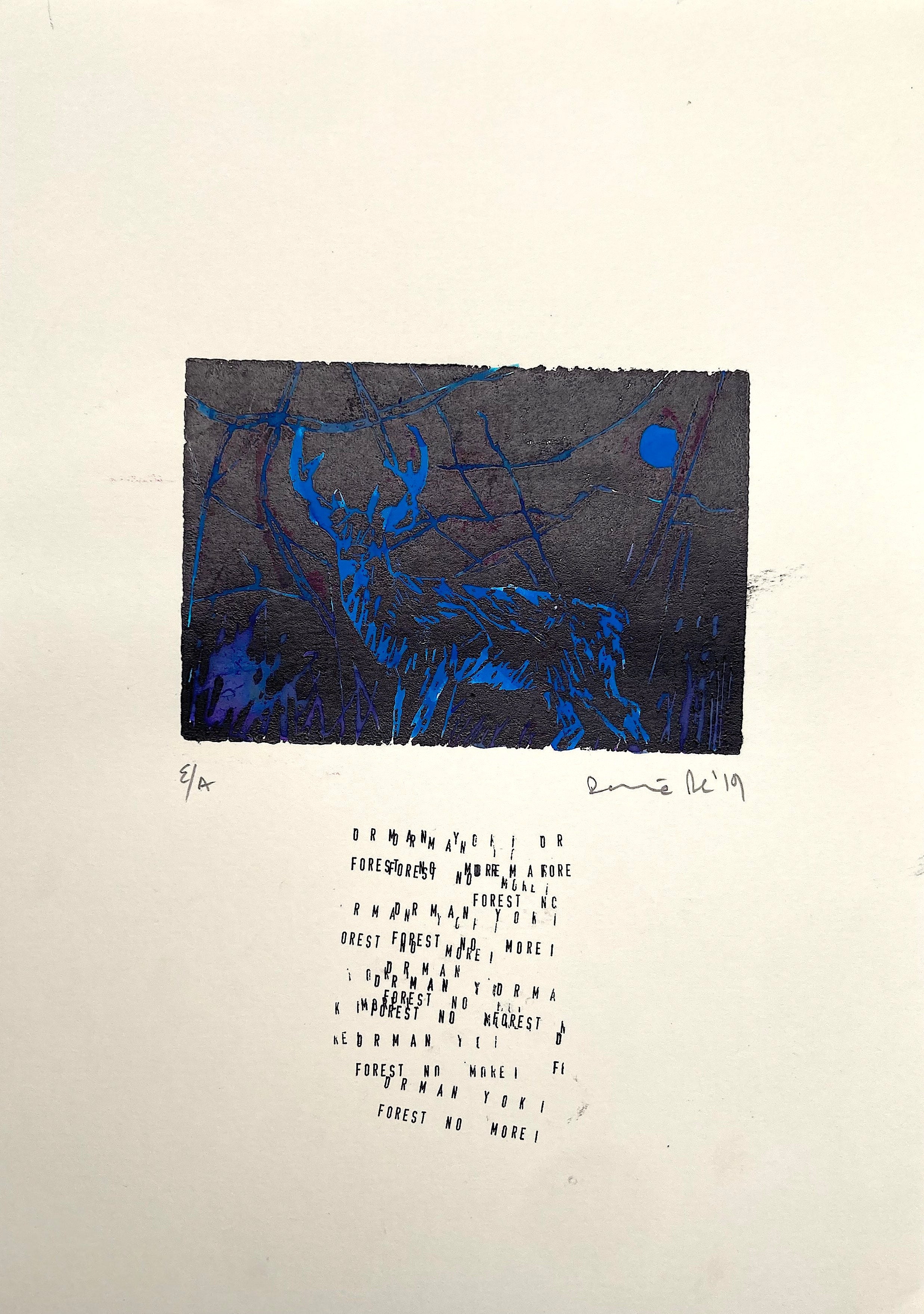 Night Flight - Animals Engraving 8 - No More Forest