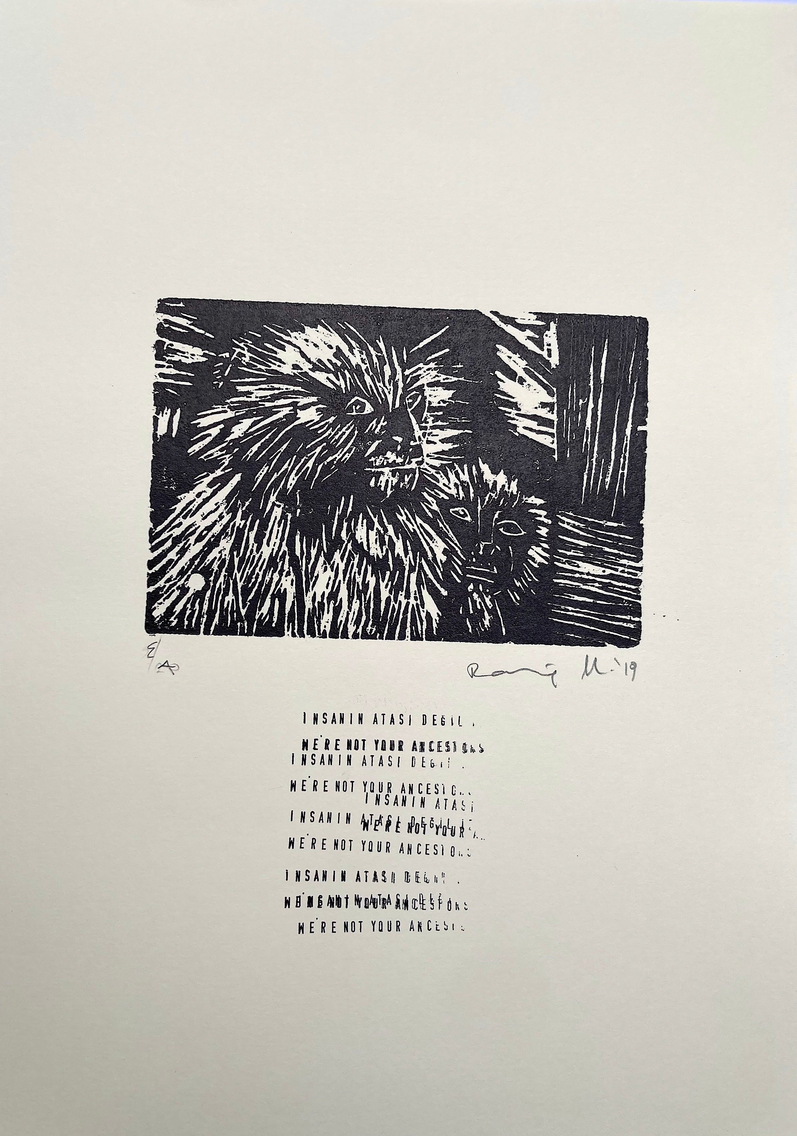 Night Flight - Animals Engraving 5 - We’re Not Your Ancestors