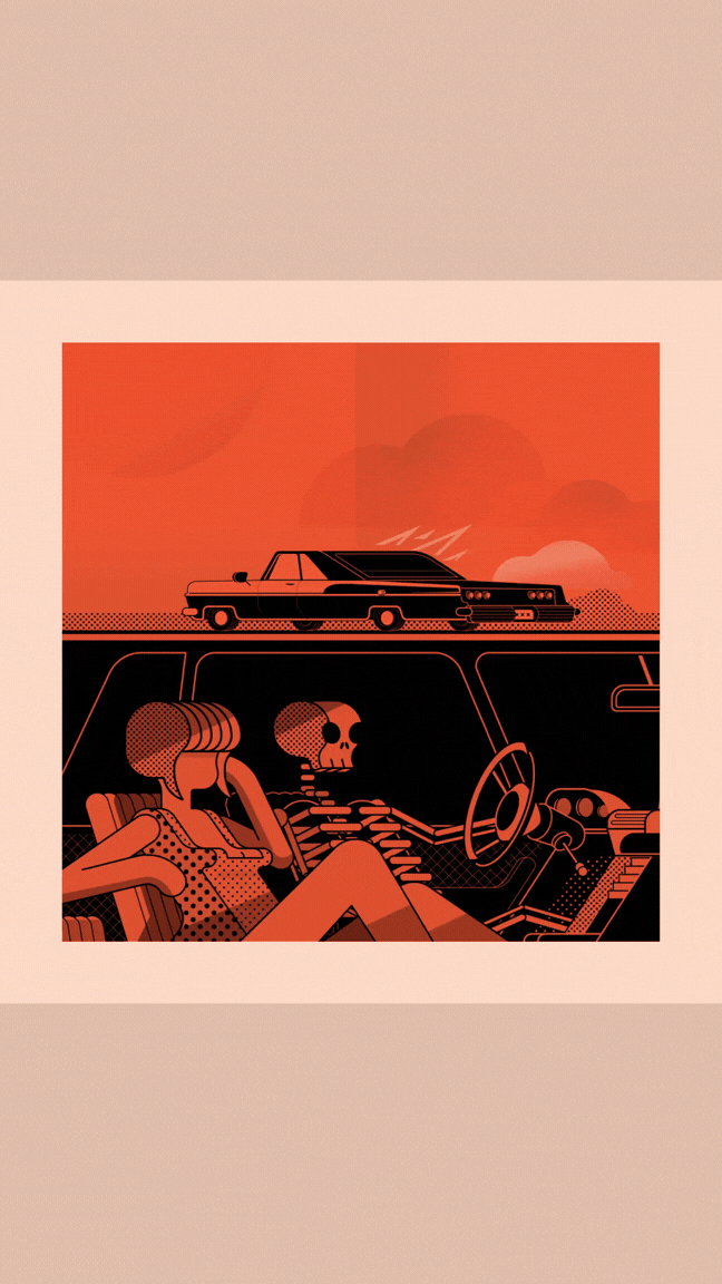 In the Death Car (Animated)