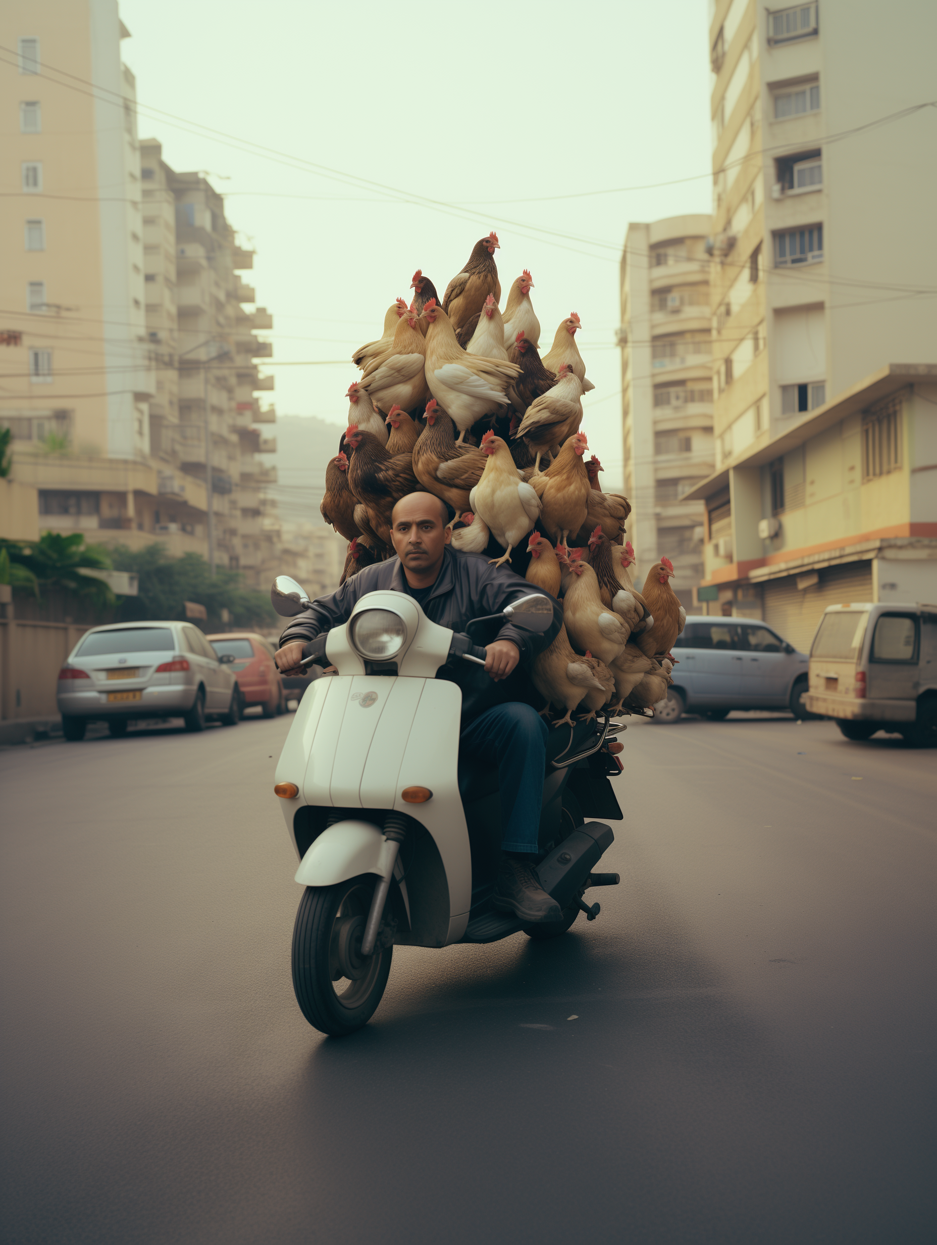 With His Chicks