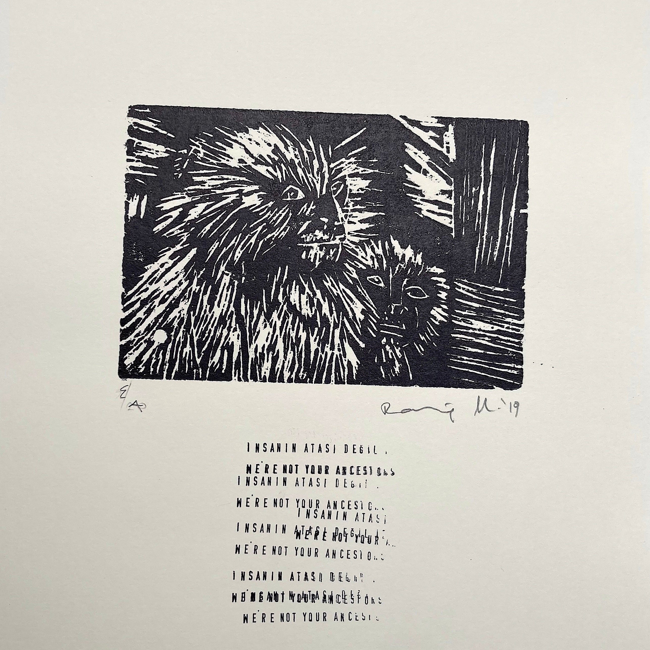 Night Flight - Animals Engraving 5 - We’re Not Your Ancestors